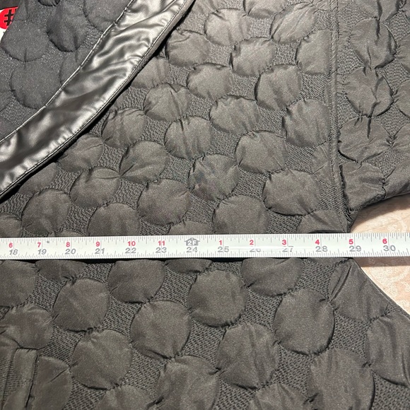 #VDR Via Delle Rose ~ Quilted Black Oversized Open Front Cocoon Coat in OS - Picture 14 of 16